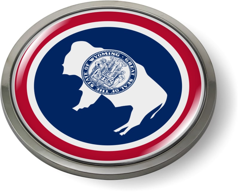 Wyoming - State Flag Emblem